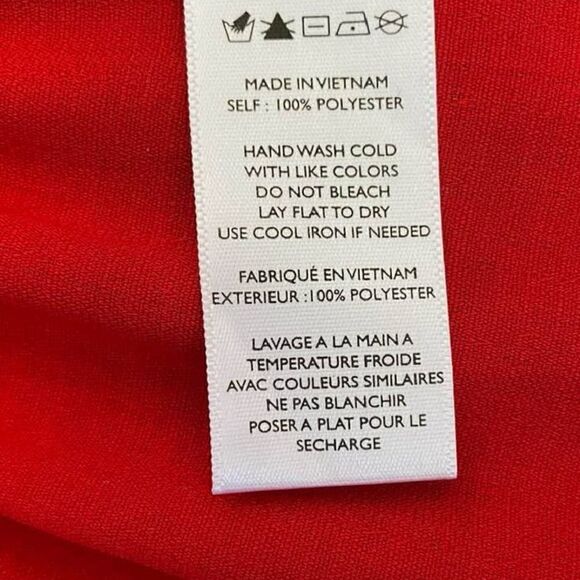 𝅺paper Crane Red Tank Smocked Top Size Small‎ New - Picture 5 of 7